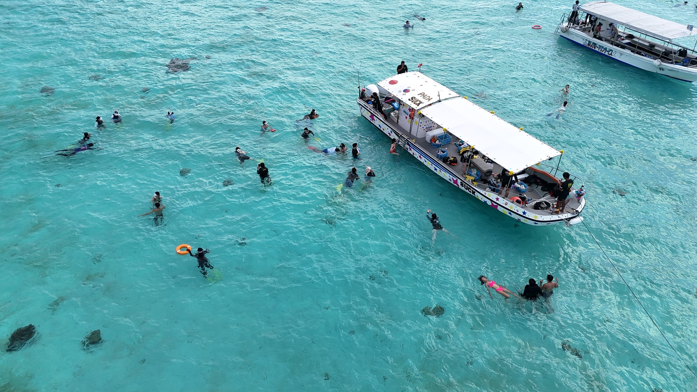스노쿨링 드론 배